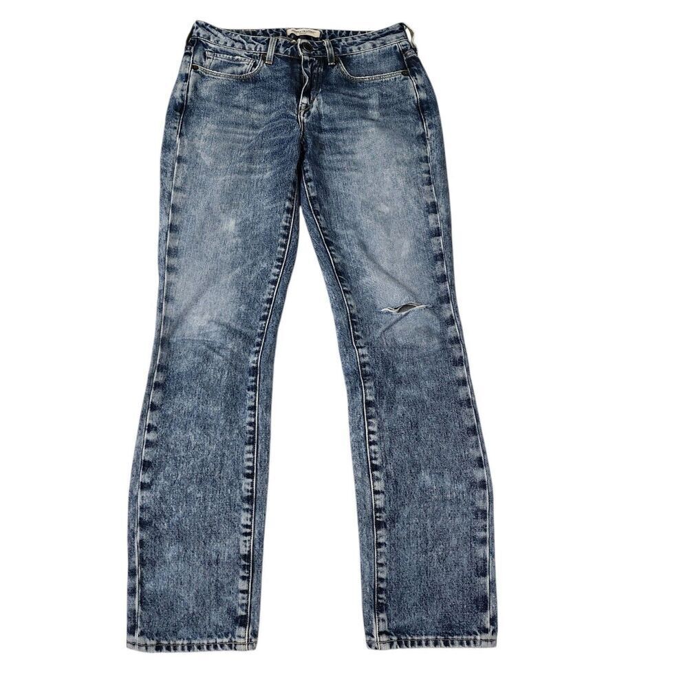 Levis Made & Crafted Jeans Womens 25 Blue Sticks Slim Fit Distressed Made Italy‎